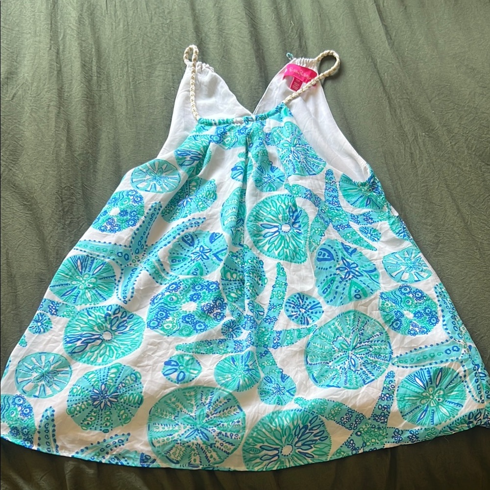 Vibrant Blue and White Sheashell Tank